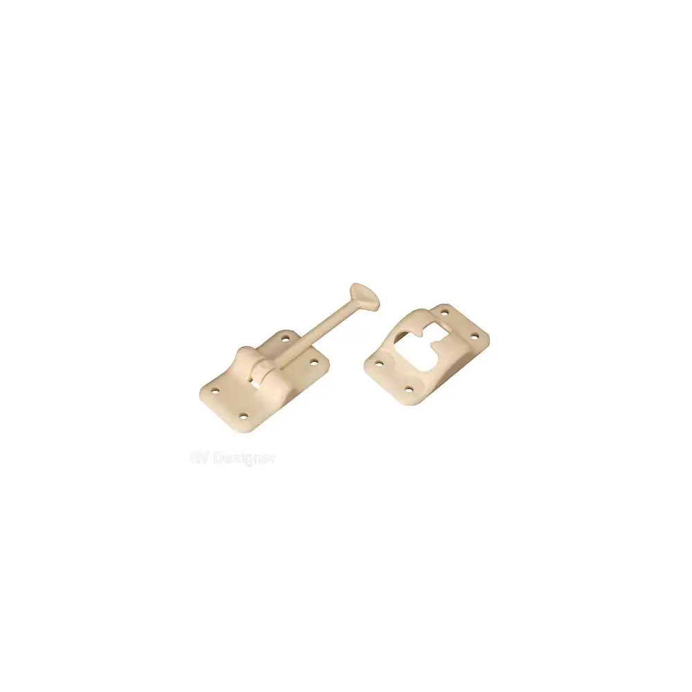 3-1/2" T-Style RV Door Holder - Colonial White - RVDE233